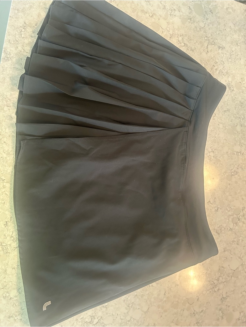 Lolë Black Asymmetrical Pleated Active Skort Women's Size Medium
